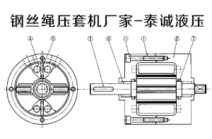 鋼絲繩壓套機(jī)油缸